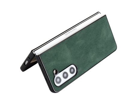 Funda para Samsung Galaxy Z Fold 5 5G Piel Sintética Retro Verde