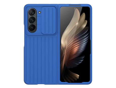 Funda para Samsung Galaxy Z Fold 5 5G Piel Sintética Azul