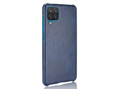 Funda para Samsung Galaxy A12 Piel Sintética Azul
