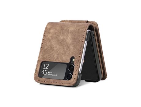 Funda para Samsung Galaxy Z Flip 4 5G Retro Marrón