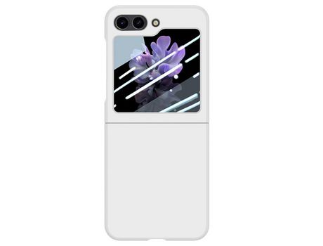 Funda para Samsung Galaxy Z Flip 5 5G Piel Sintética Blanco
