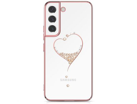 Funda para Samsung Galaxy S22+/S22 5G KINGXBAR Piel Sintética Rosa