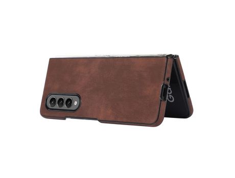 Funda para Samsung Galaxy Z Fold 3 5G Piel Sintética Retro Marrón