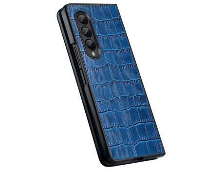 Funda para Samsung Galaxy Z Fold 4 5G Piel Sintética Azul