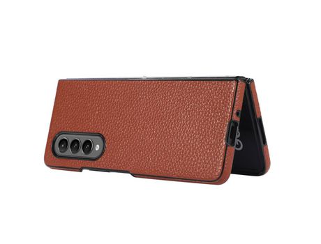 Funda para Samsung Galaxy Z Fold 3 5G Piel Sintética Marrón