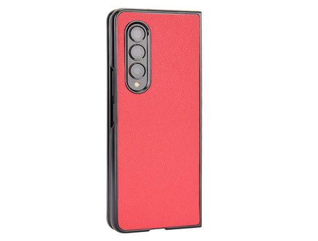 Funda para Samsung Galaxy Z Fold 4 5G Piel Sintética Rojo