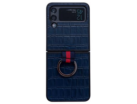 Funda para Samsung Galaxy Z Flip 4 5G Piel Sintética Azul