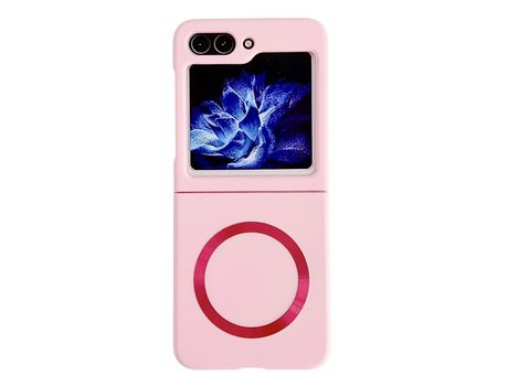 Funda para Samsung Galaxy Z Flip 5 5G Piel Sintética Rosa