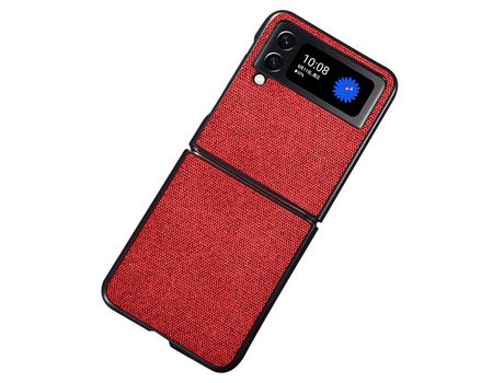 Funda para Samsung Galaxy Z Flip 4 5G Piel Sintética Rojo