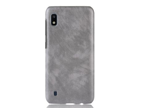 Funda para Samsung Galaxy A10 Piel Sintética Gris