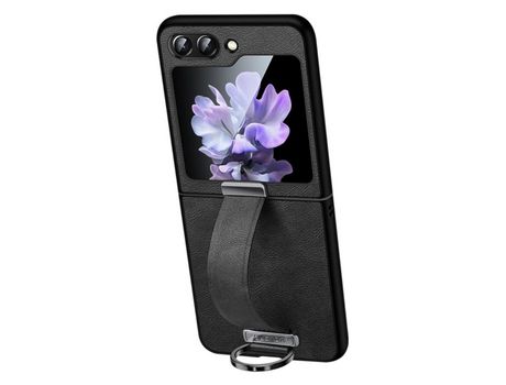 Funda para Samsung Galaxy Z Flip 5 5G SULADA Piel Sintética Negro