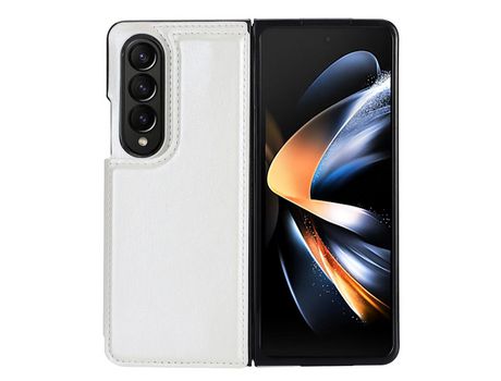 Funda para Samsung Galaxy Z Fold 4 5G Piel Sintética Blanco
