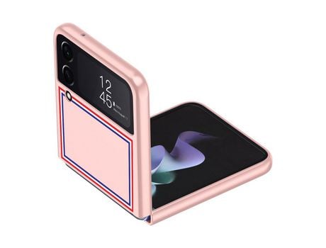 Funda para Samsung Galaxy Z Flip 4 5G Piel Sintética Rosa