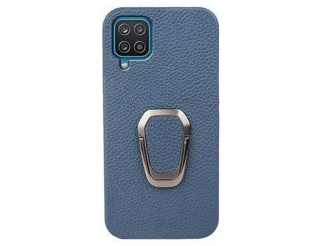 Funda para Samsung Galaxy A12 Piel Sintética Azul