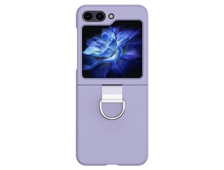 Funda para Samsung Galaxy Z Flip 5 5G Piel Sintética Morado
