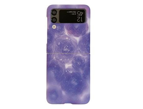 Funda para Samsung Galaxy Z Flip 4 5G Piel Sintética Morado
