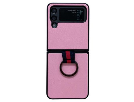 Funda para Samsung Galaxy Z Flip 4 5G Piel Sintética Rosa