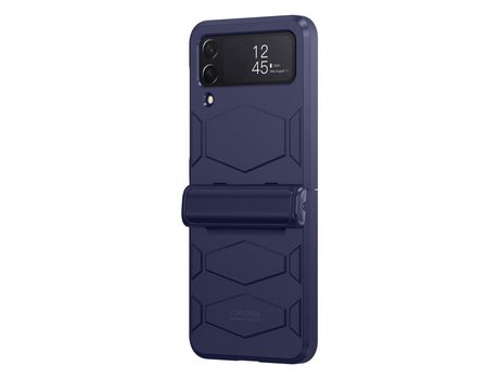 Funda para Samsung Galaxy Z Flip 4 5G Piel Sintética Azul