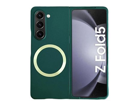 Funda para Samsung Galaxy Z Fold 5 5G Piel Sintética Verde