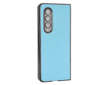 Funda para Samsung Galaxy Z Fold 3 5G Piel Sintética Azul