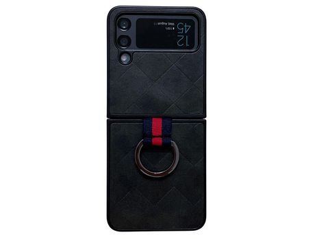 Funda para Samsung Galaxy Z Flip 4 5G Piel Sintética Negro