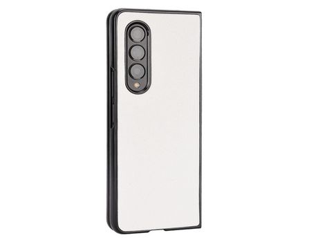 Funda para Samsung Galaxy Z Fold 4 5G Piel Sintética Blanco