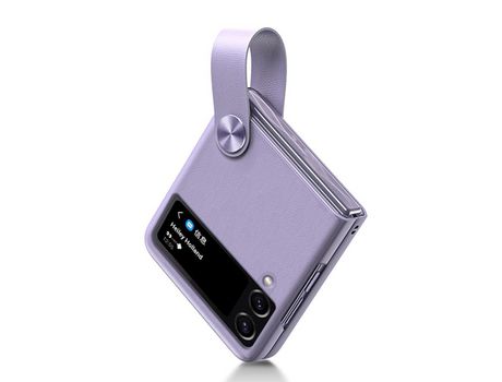 Funda para Samsung Galaxy Z Flip 4 5G GKK Piel Sintética Morado