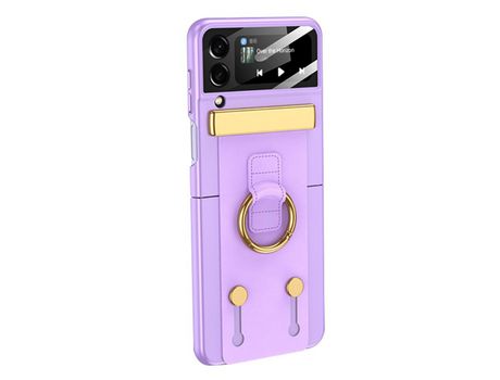 Funda para Samsung Galaxy Z Flip 4 5G GKK Piel Sintética Morado