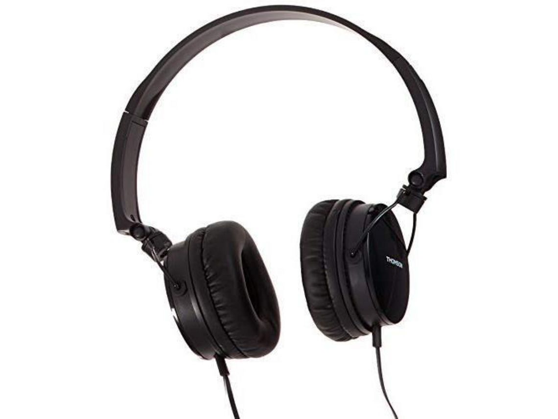 Hed2207Bk Auriculares supraaurales Micr fono plegable Cable plano
