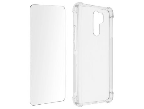 Funda para Xiaomi Redmi 9 AVIZAR Textura Suave Transparente