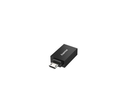 Adaptador Usb-Otg Enchufe Micro-USB Puerto Usb Usb 2.0 480 Gbit/S Negro