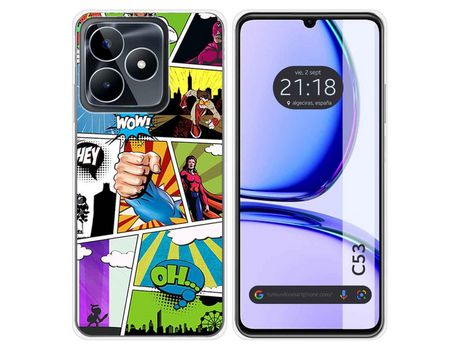 Funda Para Realme C53 TUMUNDOSMARTPHONE de Silicona - Multicolor