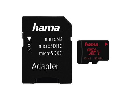 HAMA Tarjeta Memória Flash Adaptador Microsdxc A Sd Incluido 128 Gb Uhs Clase 3 Microsdxc Uhs1