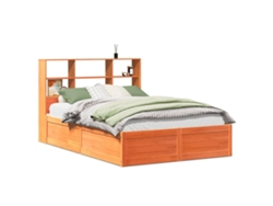 Maison Exclusive - Estructura De Cama Sin Colchón Madera Maciza Marrón 120x190 Cm