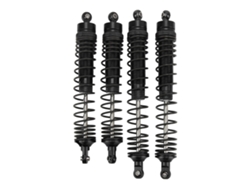 Amortiguadores Delanteros Y Traseros Ajustables De Aluminio Con Muelle Para Coche Rc A Escala 1/10 Axis Rbx10 Ryft 4wd Negro