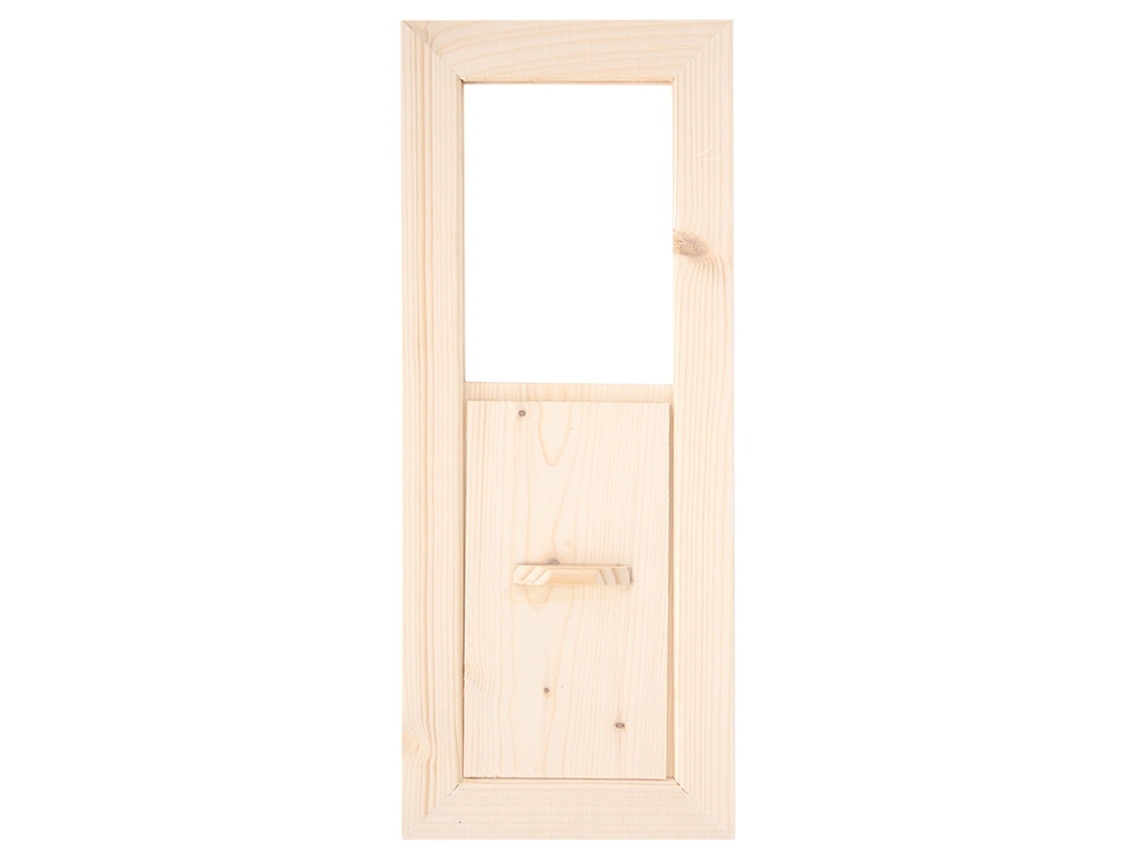 Panel De Ventilación Para Sauna Y Baño De Vapor Con Rejilla Regulable En Madera De Abeto.
