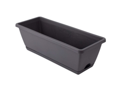 Regadera Rectangular De Plástico Pp Con Aspersor Para Cactus - Para Flores, Verduras Y Frutas - Gris Oscuro