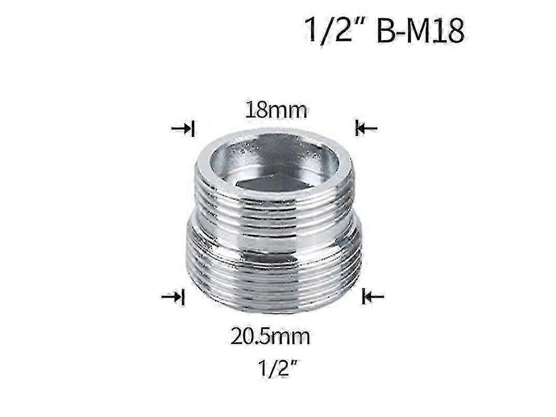 Adaptador De Válvula De Agua De 1/2" Con Conector Para Reparación De Cables De Latón M16, M18, M20, M22, M24 Y M28 Para Cocina Y Baño.