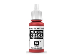 Pintura Acrílica Mate 17 Ml ACRYLICOS VALLEJO 947 Bermellón Oscuro Ral 3000/Fs31350