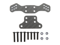 Mali torre de Choque Dianteira de Fibra de Carbono para Carros Rc Losi 1/10 Baja Rey Hammer Rey Acessórios Preto