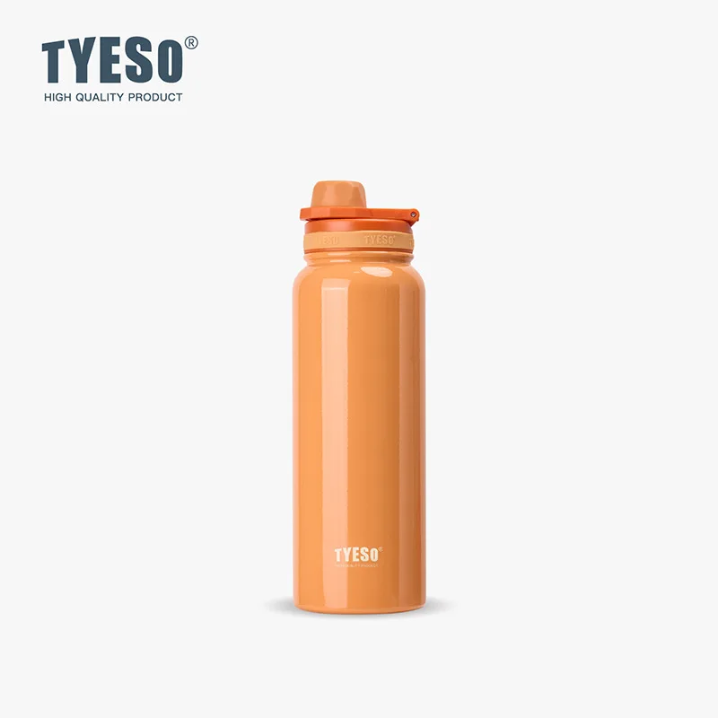 Garrafa Térmica Portátil De Aço Inoxidável (laranja, 1050ml) Para Água Quente E Fria