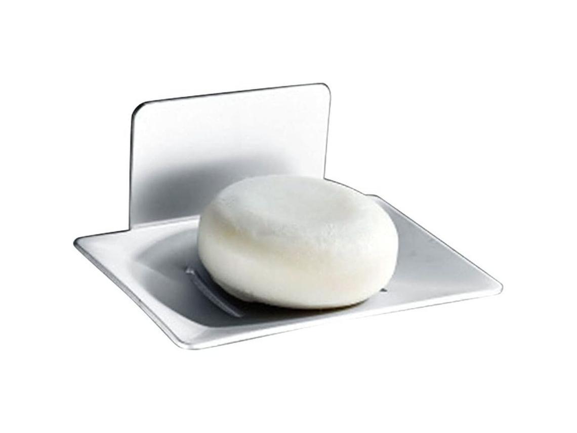 Jabonera De Aluminio - Montaje Adhesivo En Pared Sin Taladrar - Para Baño, Ducha, Cocina