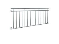 Barandilla de Balcón ECD o Ventana 184 x 90cm con Pasamanos Estilo Francés