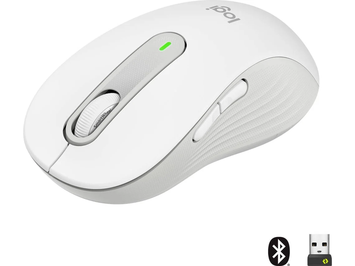 Ratón LOGITECH Signature M650 L (Inalámbrico - Regular - 2000 dpi - Blanco)