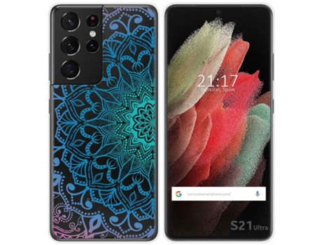 Carcasa Samsung Galaxy S21 Ultra 5G TUMUNDOSMARTPHONE Dibujos Transparente Multicolor