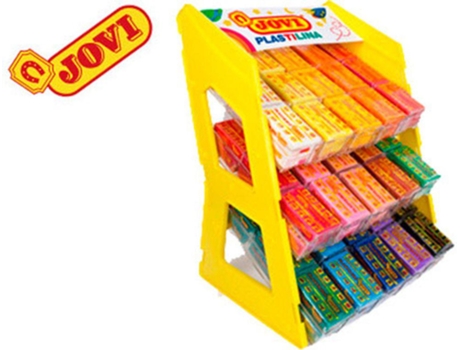 Expositor Escritorio Plastilina Jovi 70 180 Unidades Colores Surtidos