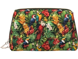 Neceser De Viaje Cuero Organizador Para Mujer Diseño Estampado Vacaciones