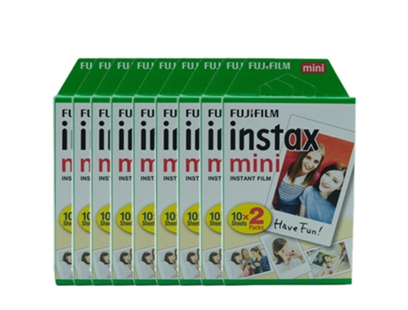 Recarga SLOWMOOSE Instax Mini-Papel de Borde Blanco (180 Hojas)