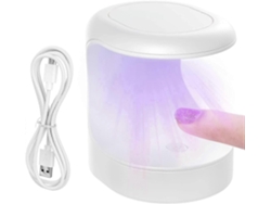 Mini lámpara UV para uñas de gel con 3 perlas de luz convergentes LY EBIKE