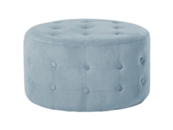 Otomana decorativa BELIANI Tampa de Terciopelo Gris 55x55x30